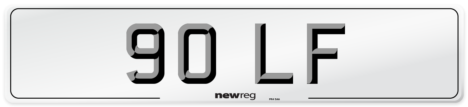 90 LF Number Plate from New Reg